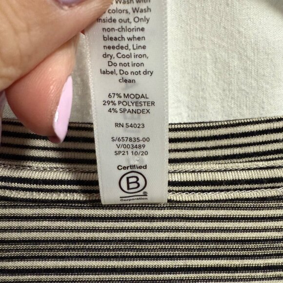 Athleta Cloudlight Stratus Striped Top Size S - Picture 3 of 6